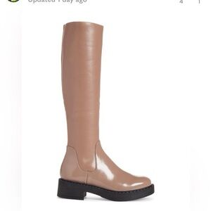 Jeffrey Campbell Taupe Brown Knee-High Women's Boots